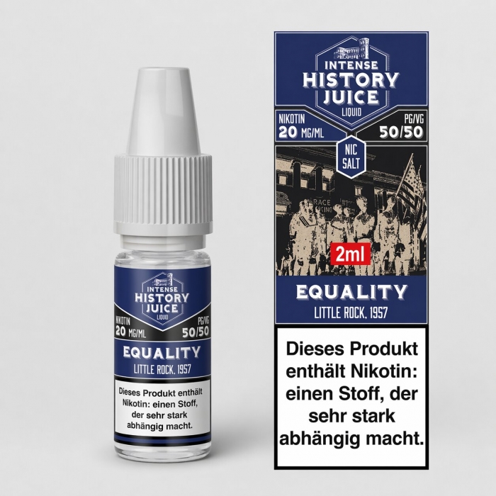 Equality (Himbeer-Cassis) Nikotinsalzliquid 2ml - INTENSE HISTORY JUICE