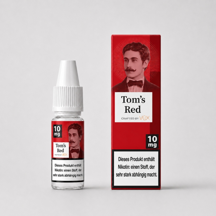Toms Red Strawberry Basil Nikotinsalzliquid - Tom Klark