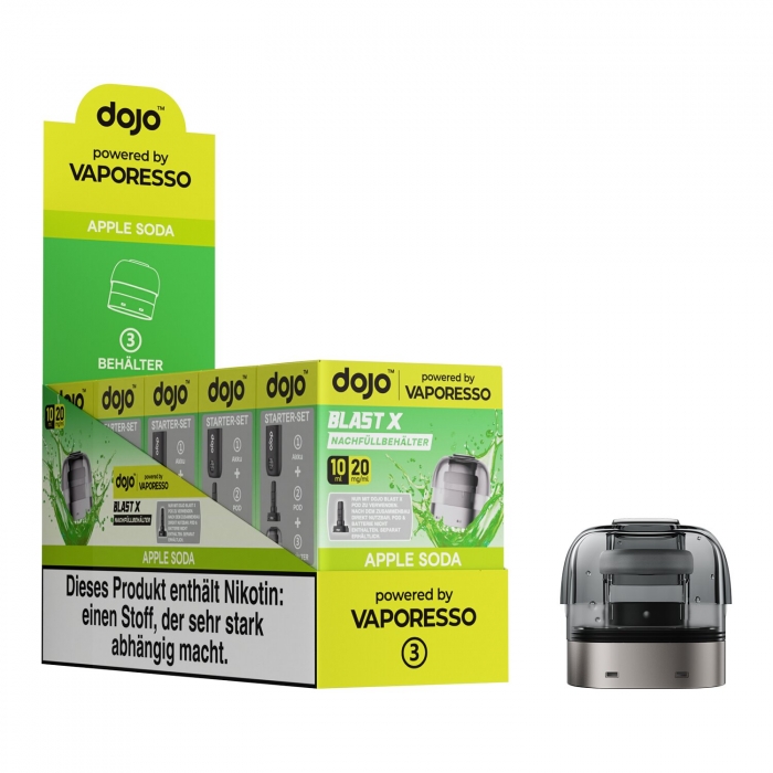 Dojo Blast X Nachf�llbeh�lter 10ml (5er VPE) - Apple Soda - Vaporesso