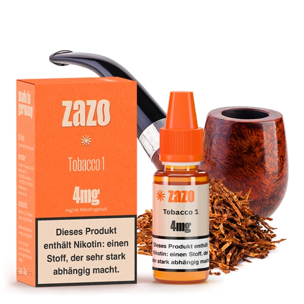 Tobacco 1 E-Liquid 10ml von ZAZO - Made in Germany