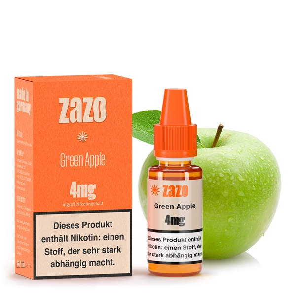 Green Apple E-Liquid 10ml von ZAZO - Made in Germany