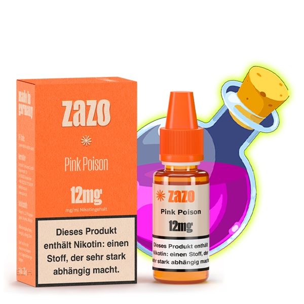 Pink Poison E-Liquid 10ml von ZAZO - Made in Germany