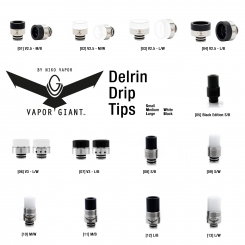 Vapor Giant DELRIN DripTip - verschiedene Ausführungen - Original Niko Vapor