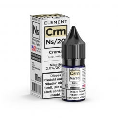 Nikotinsalz Liquid 10ml ELEMENT Crm CREMA Ns20 20mg