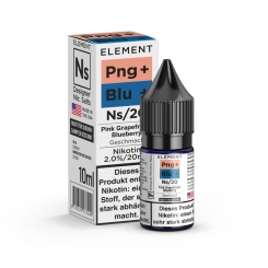 Nikotinsalz Liquid 10ml ELEMENT PngBlu PINK GRAPEFRUIT BLUEBERRY Ns20 20mg