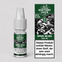 Open Skies (Menthol, Minze, K�hle) Nikotinsalzliquid 10ml - INTENSE HISTORY JUICE