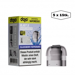 Dojo Blast X Nachf�llbeh�lter 10ml (5er VPE) - Blackberry Peppermint - Vaporesso