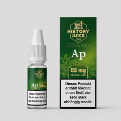 Neu** History Juice Essentials 10ml Nikotinsalzliquid - Ap Gr�ner Apfel  - History Juice